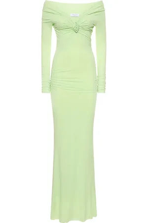 BLUMARINE Jersey Off-the-shoulder Long Dress
