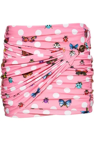 VERSACE Minifalda De Jersey Estampado