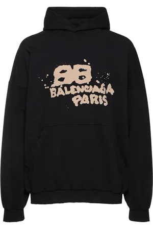 Balenciaga Sudadera De Algodón Con Capucha