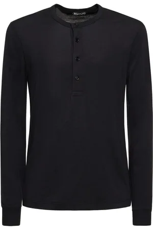 Tom Ford Camiseta De Lyocell Con Manga Larga