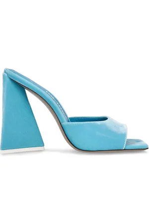 The Attico Zapatos Mules De Terciopelo 115mm