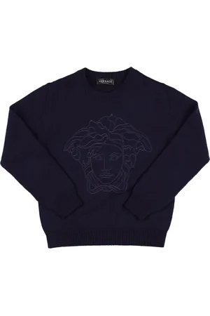 VERSACE Suéter De Lana Con Medusa Bordada
