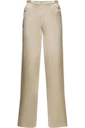 CHRISTOPHER ESBER Pantalones De Satén De Seda