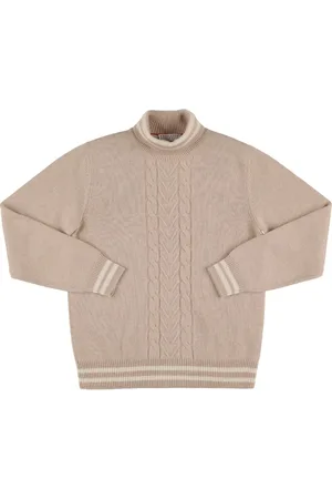 Brunello Cucinelli Suéter De Punto De Cashmere Con Cuello Alto