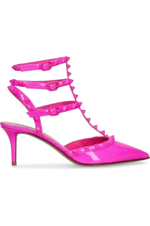VALENTINO GARAVANI Zapatos De Tacón Rockstud De Charol 65mm