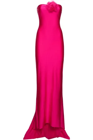 GIUSEPPE DI MORABITO Vestido Largo De Jersey Brillante Sin Tirantes