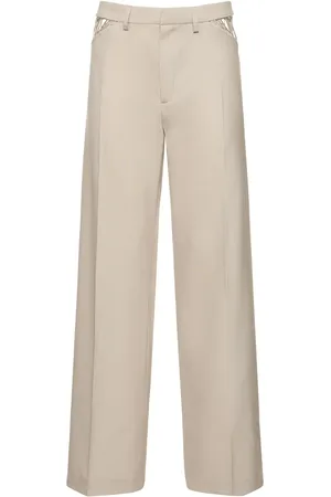 DION LEE Pantalones Anchos De Lana Interlock