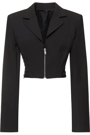 DION LEE Chaqueta Corta De Interlock De Lana