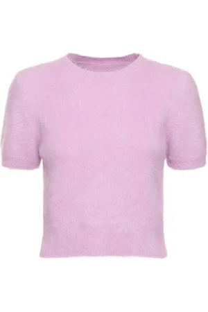 Maison Margiela Suéter Corto De Punto De Angora