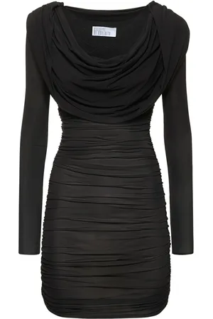 GIUSEPPE DI MORABITO Vestido Corto De Jersey Viscosa Con Capucha