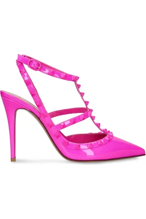 VALENTINO GARAVANI Zapatos De Tacón Rockstud De Charol 100mm