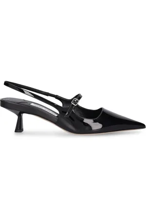 Jimmy Choo Zapatos De Tacón Destalonados De Piel 45mm