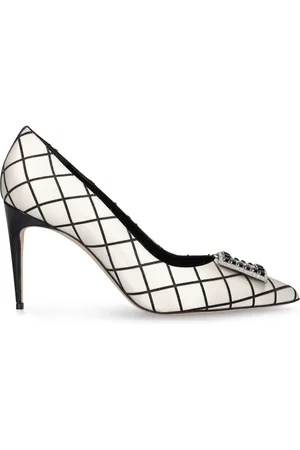Manolo Blahnik Zapatos De Tacón De Satén 90mm