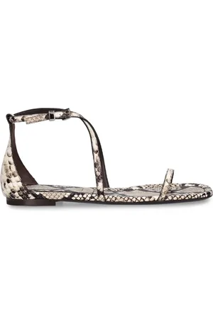 Michael Kors Sandalias De Piel Estampado Pitón 5mm
