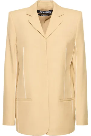 Jacquemus Chaqueta De Crepé Con Cinturón