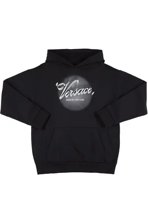 VERSACE Sudadera De Algodón Con Logo Y Capucha