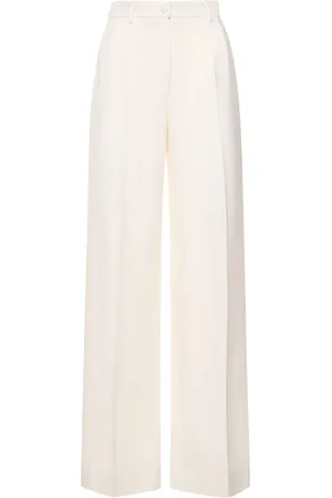 Dolce & Gabbana Pantalones Anchos De Cady De Lana