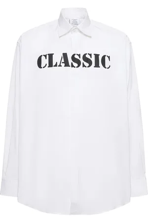 Vetements Camisa De Algodón Popelina Con Estampado