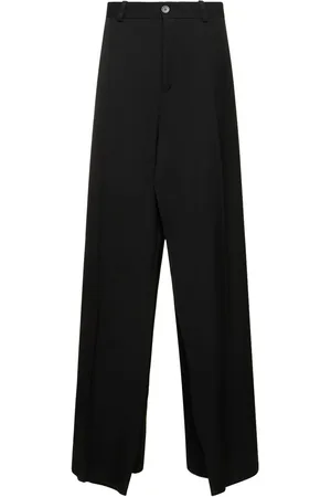 Balenciaga Pantalones De Sarga De Lana