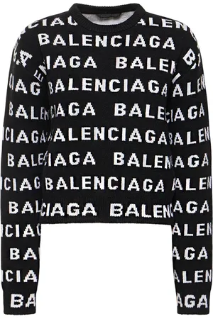 Balenciaga Suéter De Algodón Con Logo