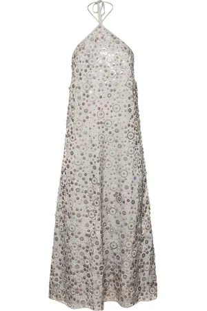 Saks Potts Dax Embellished Jersey Midi Dress