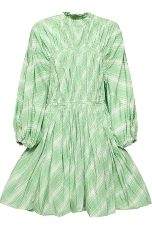 Jil Sander Vestido Corto Con Manga Larga