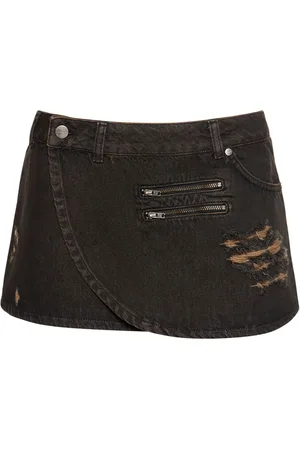 Miaou Minifalda De Denim De Algodón
