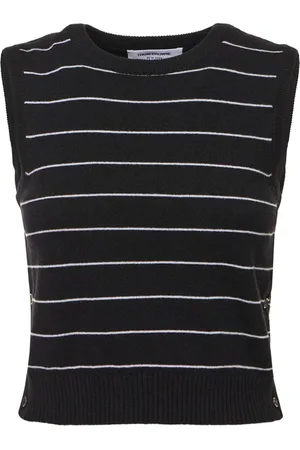 Thom Browne Chaleco Corto De Punto De Cashmere