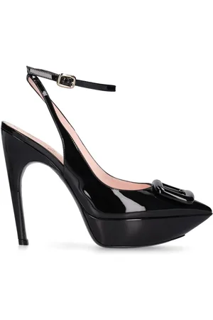 Roger Vivier Zapatos Destalonados De Charol 125mm