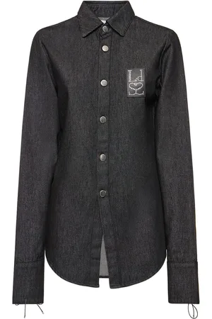 Ludovic De Saint Sernin Camisa De Denim Con Logo