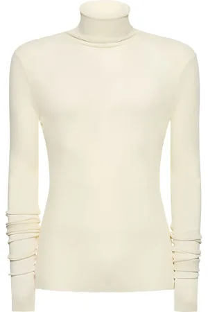Ami Top De Punto De Viscosa Con Cuello Alto