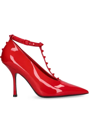 VALENTINO GARAVANI Zapatos De Tacón Rockstud De Charol 100mm