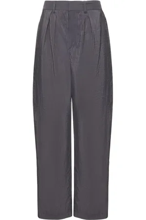LEMAIRE Pantalones Anchos De Algodón