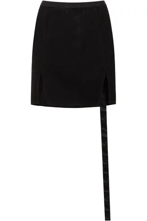Rick Owens Minifalda Lido De De Pana De Algodón