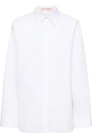 VALENTINO Camisa De Popelina De Algodón