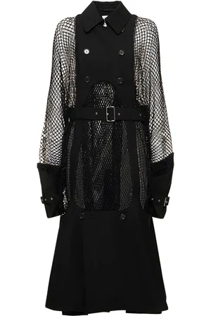 NOIR KEI NINOMIYA Abrigo Midi De Lana Y Mohair