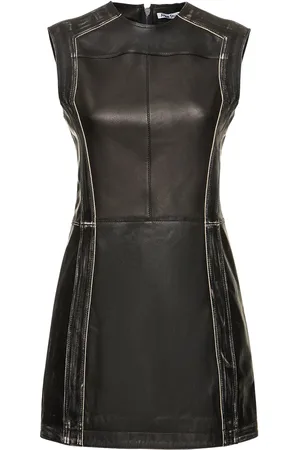 Acne Studios Vestido Mini De Piel