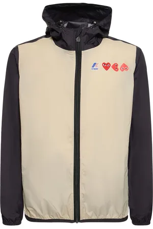 Comme des Garçons Chaqueta De Nylon Con Logo Y Capucha