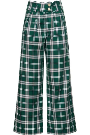 Pantalones de cuadros discount verdes