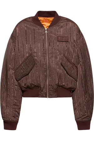 Marine Serre Chaqueta Bomber De Nylon Reversible