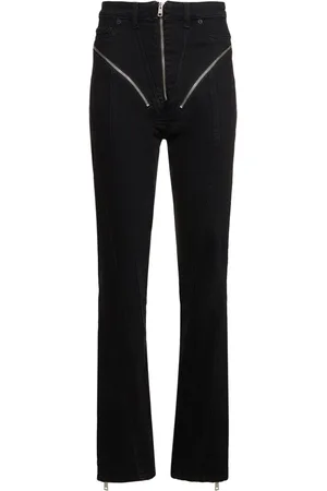 MUGLER Jeans Skinny De Denim Con Cremallera