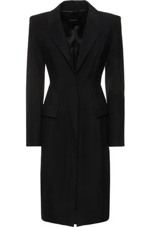 MUGLER Abrigo Midi De Sarga De Viscosa