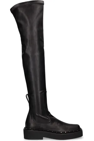 VALENTINO GARAVANI Botas De Piel Sintética 50mm