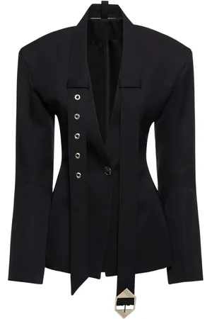 The Attico Blazer De Gabardina