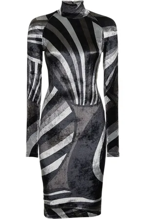 Puccini Vestido Corto De Jersey De Terciopelo