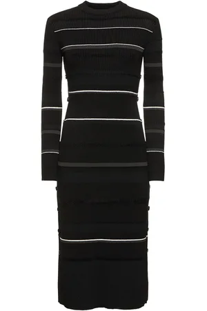 Proenza Schouler Vestido Midi De Punto Acanalado