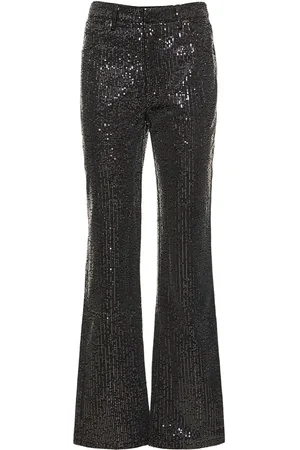 ROTATE Pantalones De Sarga Con Lentejuelas