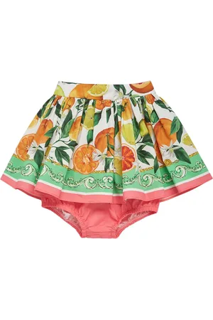 Dolce & Gabbana Falda Y Cubre Pañal De Algodón