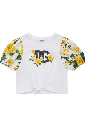 Dolce & Gabbana Camiseta Manga Abullonada Estampada