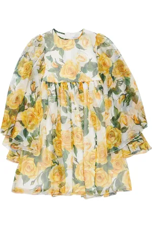 Dolce & Gabbana Vestido De Seda Estampado Floral